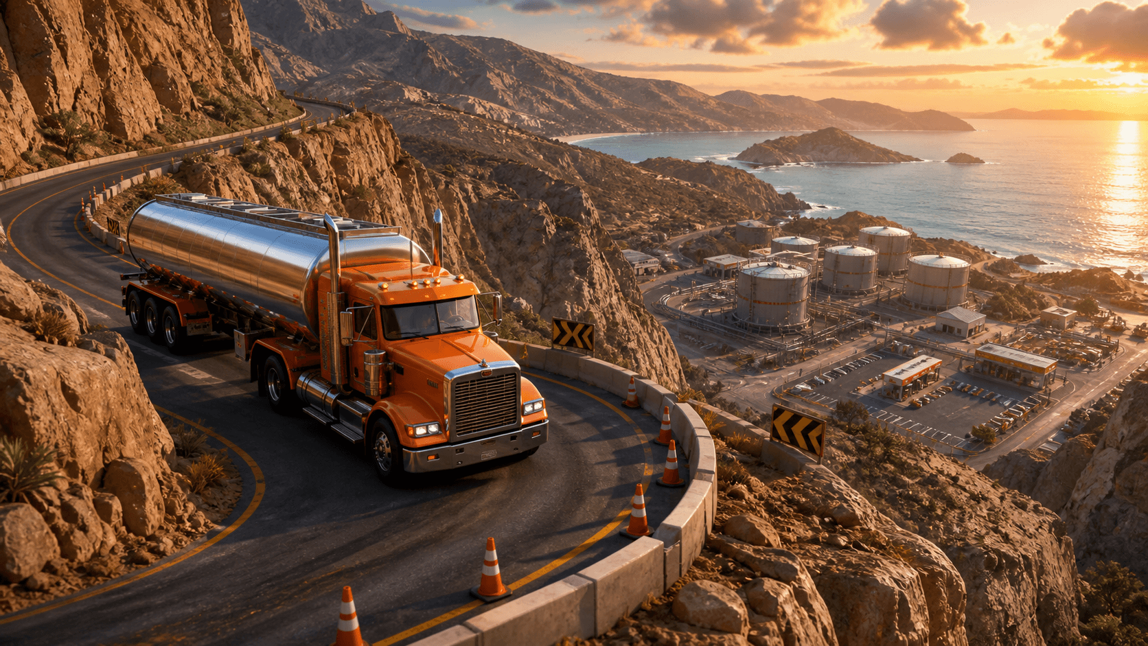 Oil Tanker Parking immersive game world