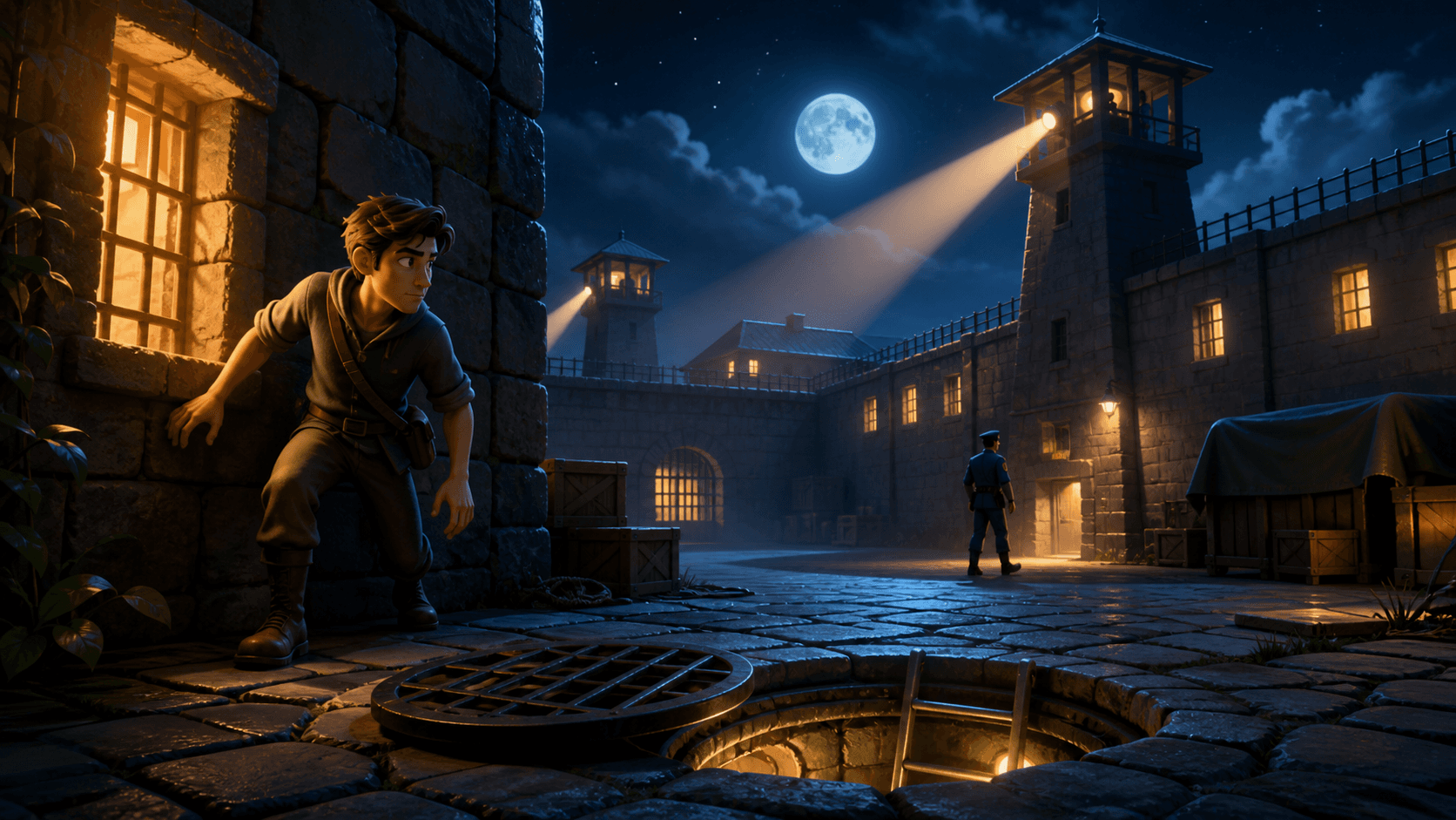 Prison Escape immersive game world